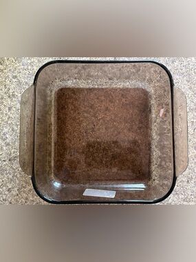 Vintage PYREX Brown 2 Qt Casserole Dish Oven Microwave R-9 No Lid